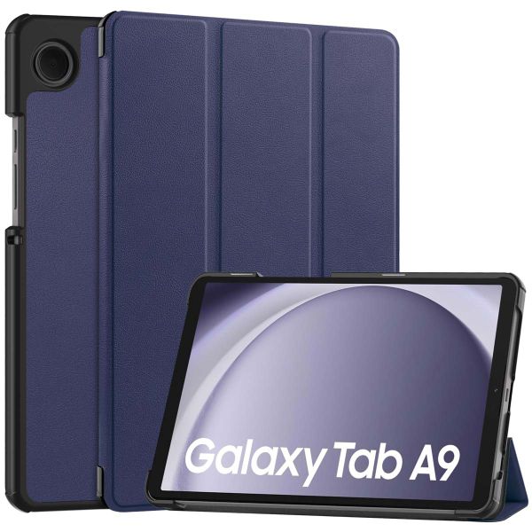 imoshion Trifold Klapphülle für das Samsung Galaxy Tab A9 8.7 Zoll - Dunkelblau