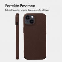 imoshion Texture Backcover Apple iPhone 14 / 13 - Dunkelbraun