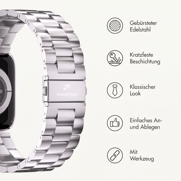 imoshion Edelstahlarmband für Apple Watch | 38/40/41/42 mm - Silber