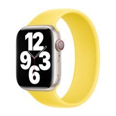 Apple Silikon Solo Loop für das  Apple Watch | 38/40/41/42 mm - Größe 8 - Canary Yellow