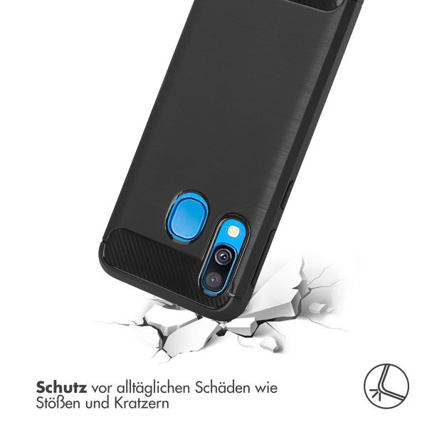 imoshion Brushed Back Cover für das Samsung Galaxy A40 - Schwarz