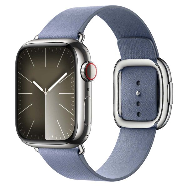 Apple Modern Buckle FineWoven für die Apple Watch Series 1-9 / SE - 38/40/41 mm / Series 10 - 42 mm - Größe S - Lavender Blue