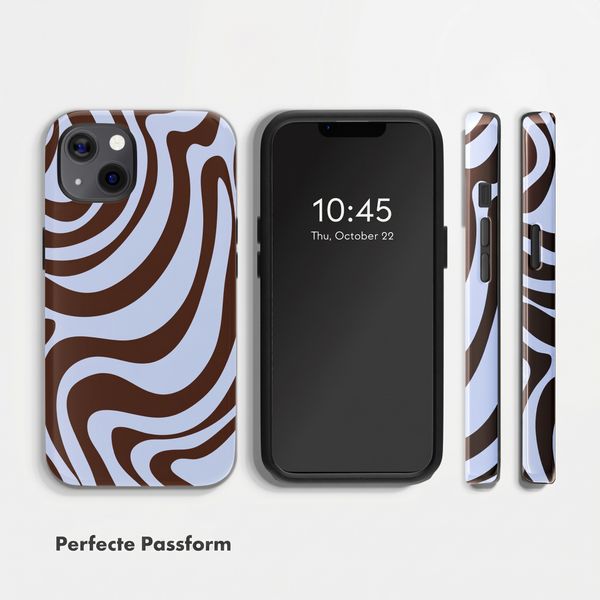 Selencia Vivid Back Cover Apple iPhone 13 / 13 Pro - Dream Swirl Chocolate