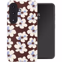 Selencia Vivid Rückabdeckung mit MagSafe Samsung Galaxy S26 FE - Choco Flower Pop