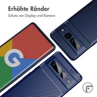 imoshion Carbon-Hülle Google Pixel 7 Pro - Blau