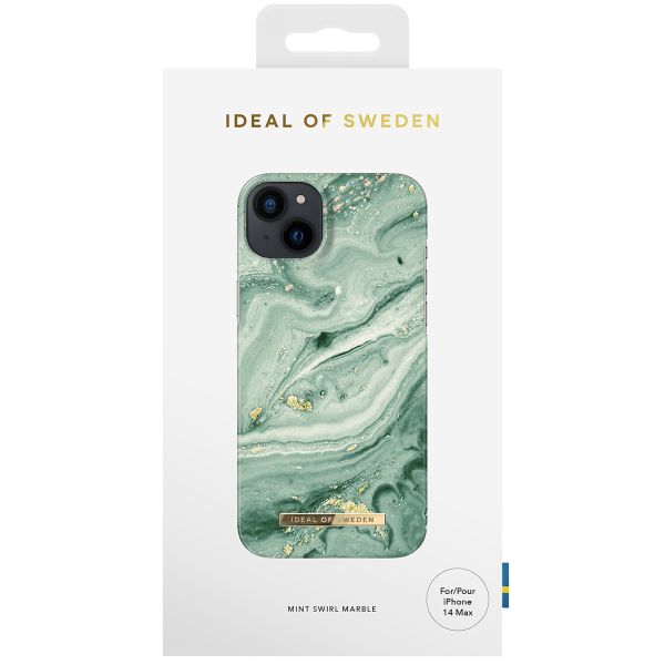 iDeal of Sweden Fashion Backcover für das iPhone 14 Plus - Mint Swirl Marble