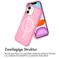 imoshion Sparkle Back Cover mit MagSafe für das Apple iPhone 12 (Pro) - Glitzer Rosa