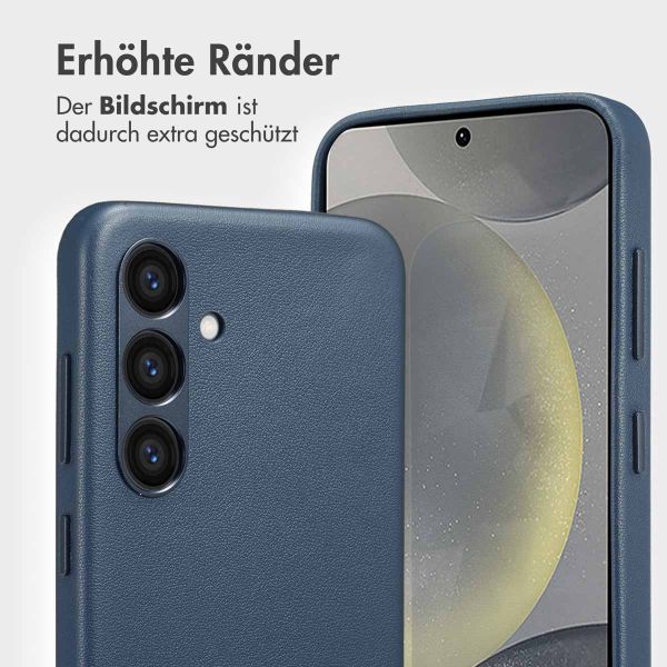 Accezz 2-in-1 Klapphülle aus Leder mit MagSafe Samsung Galaxy S24 - Nightfall Blue