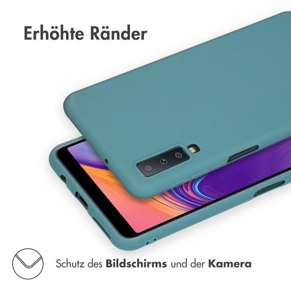 imoshion Color TPU Hülle für das Samsung Galaxy A7 (2018) - Dunkelgrün