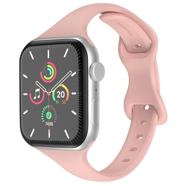 imoshion Slim Silikonarmband für die Apple Watch Series 1-9 / SE (38/40/41 mm) | Series 10 (42 mm) - Rosa