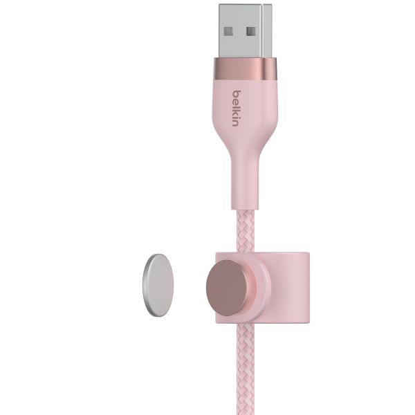 Belkin ﻿Boost↑Charge™ USB-A-zu-Lightning-Kabel aus geflochtenem Silikon - 1 Meter - Rosa