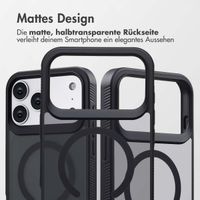 Accezz Rugged Frosted Back Cover mit MagSafe Apple iPhone 17 Pro Max - Schwarz