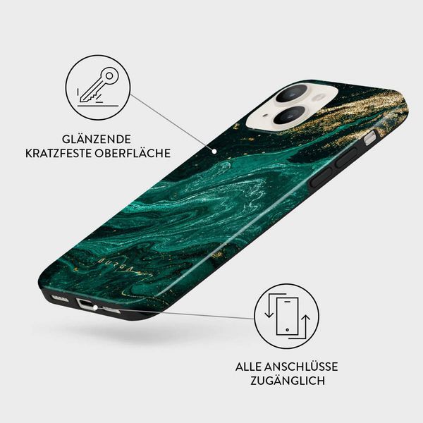 Burga Tough Back Cover für das iPhone 13 - Emerald Pool