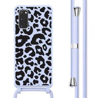 imoshion SilikonHülle design mit Band Samsung Galaxy S20 - Animal Lila