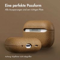 Accezz Echtleder Case  Apple AirPods Pro 2 - Taupe