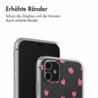 imoshion  Design Hülle für das iPhone 11 - Dusty Rose Connected Hearts