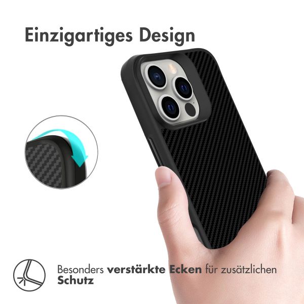 imoshion Rugged Hybrid Carbon Case für das iPhone 16 Pro - Schwarz