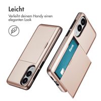 imoshion Backcover mit Kartenfach Samsung Galaxy S25 Edge - Rosé gold