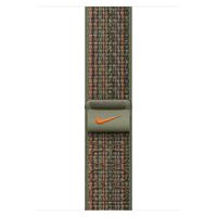 Apple Nike Sport Loop Band für die Apple Watch Series 1 bis 10 / SE / Ultra (2) (44/45/46/49 mm) - Sequoia/Orange