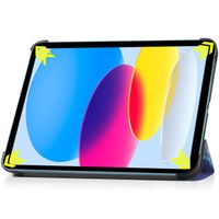 imoshion Design Trifold Klapphülle für das iPad 10 (2022) 10.9 Zoll - Space