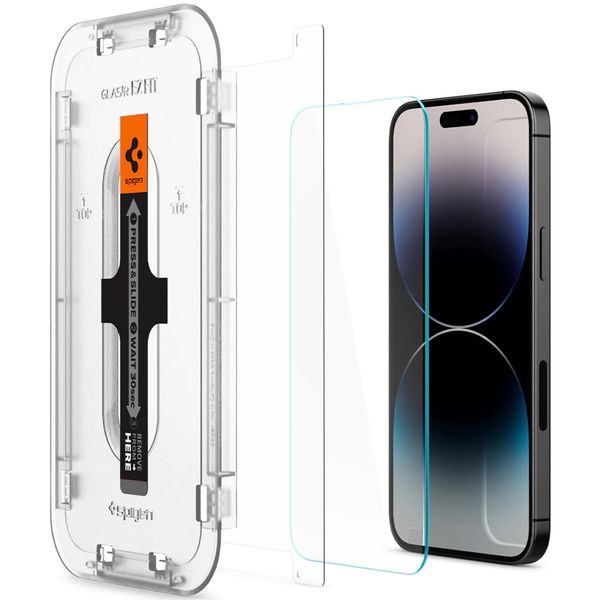 Spigen GLAStR Fit Displayschutzfolie  + Applicator 2-pack für das Apple iPhone 14 Pro Max