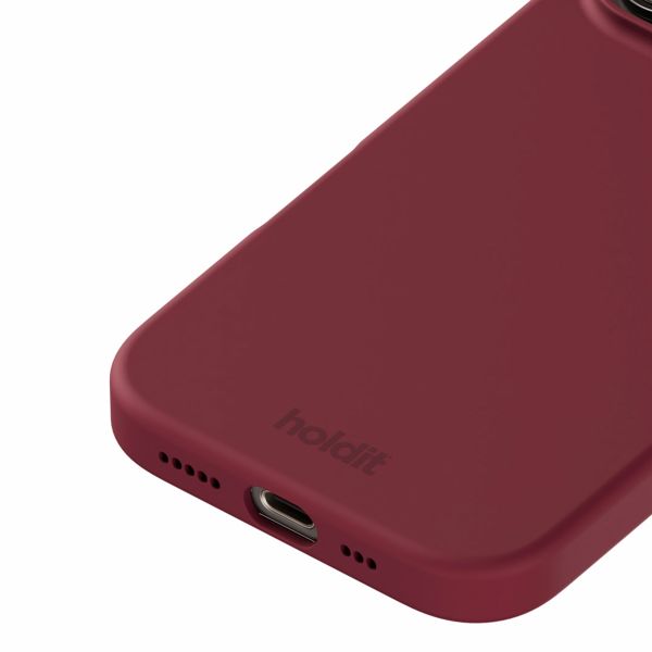 Holdit Silicone Case für das iPhone 16 Pro - Red Velvet