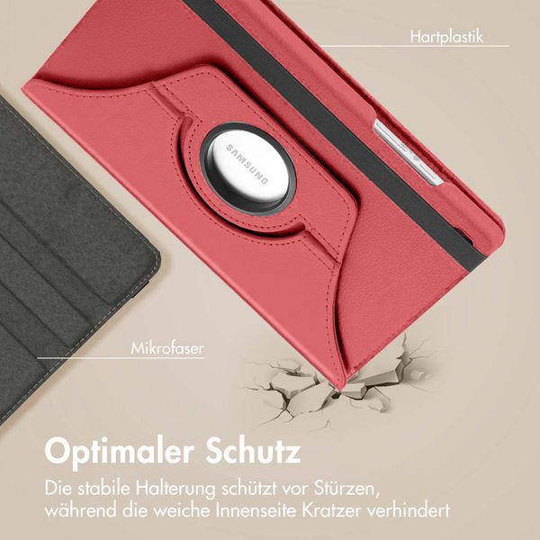 imoshion 360° drehbare Klapphülle Samsung Galaxy Tab A11 - Rot