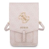 Guess Crossbody-Handytasche - Smartphone-Umhängetasche mit Gurt 4G Logo - Rose