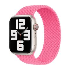 Apple Geflochtenes Solo Loop für das  Apple Watch | 44/45/46/49 mm - Größe 11 - Flamingo
