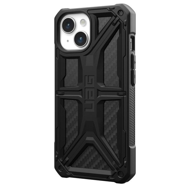 UAG Monarch Backcover für das iPhone 15 - Carbon Fiber