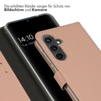 Selencia Echtleder Klapphülle für das Samsung Galaxy S23 FE - Dusty Pink