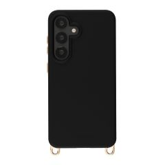 Selencia Rivièra Backcover mit MagSafe mit abnehmbaren Haken Samsung Galaxy S25 / S24 - Velvet Black