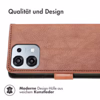 imoshion Luxuriöse Klapphülle Oppo A6 Pro (5G) - Braun