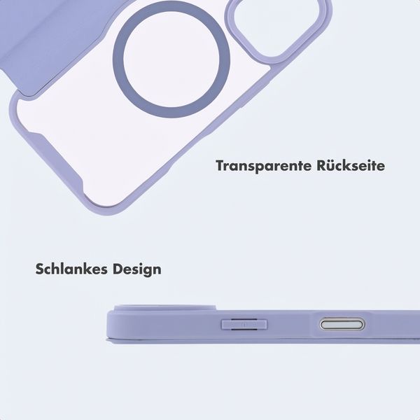 imoshion Transparente Bookcase mit MagSafe Apple iPhone 16 - Lila