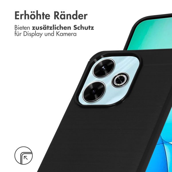 imoshion Brushed Back Cover Xiaomi Redmi 13 4G - Schwarz