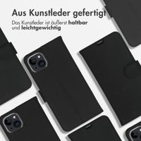 Accezz Wallet TPU Klapphülle Apple iPhone 15 Plus - Schwarz