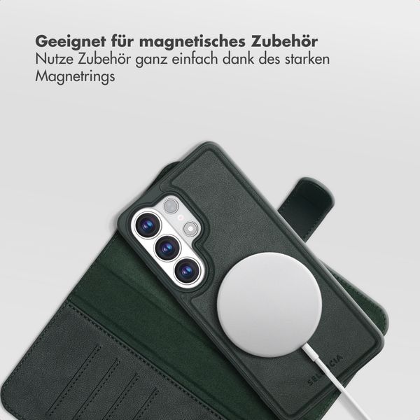 Selencia Olyn Abnehmbare Bookcase mit MagSafe Samsung Galaxy S26 Ultra - Grün