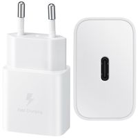 Samsung Original Power Adapter - Ladegerät - USB-C-Anschluss - Fast Charger - 15 Watt - Weiß