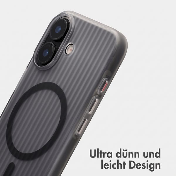 Accezz Lite Backcover mit MagSafe | Fluted | Apple iPhone 17 - Matte Black