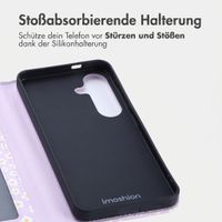 imoshion Design Klapphülle Samsung Galaxy S25 - White Daisy