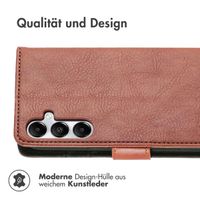 imoshion Luxuriöse Klapphülle Samsung Galaxy A35 - Braun