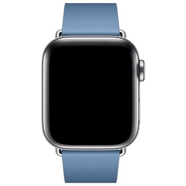 Apple Leather Band Modern Buckle für die Apple Watch Series 1-9 / SE - 38/40/41 mm / Series 10 - 42 mm - Größe L - Cornflower