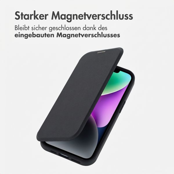 imoshion Transparente Bookcase mit MagSafe Apple iPhone 14 / 13 - Schwarz