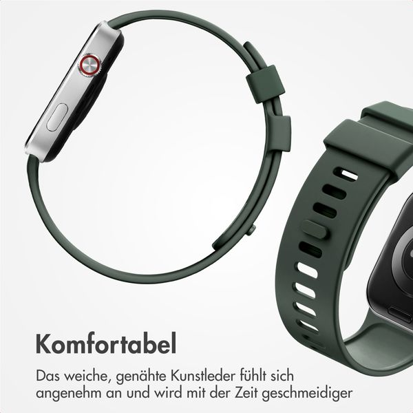imoshion Silikonband für Xiaomi Smart Band 9 / 8 Pro / Redmi Watch 6 / 5 / 4 - Dunkelgrün