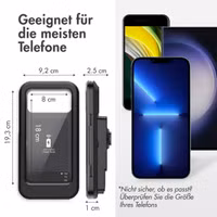 imoshion Handyhalterung für Fahrrad mit powerbank - spritzwassergeschützt – 5000 mAh – Schwarz