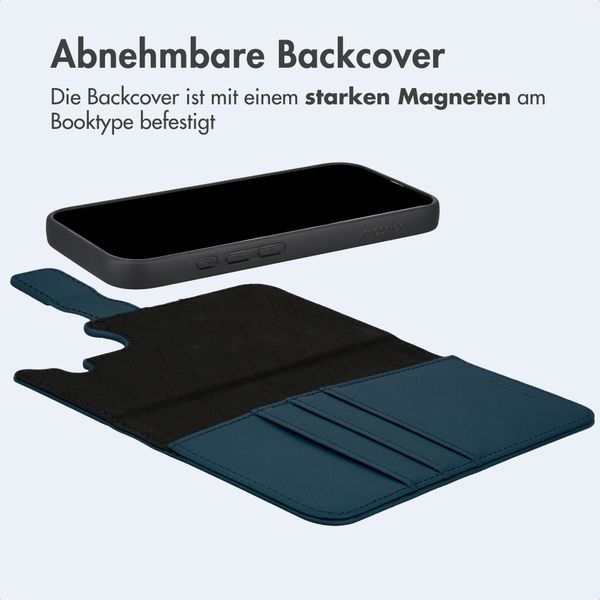 imoshion Herausnehmbare 2-in-1 Luxus-Bookcase Apple iPhone 16 - Blau
