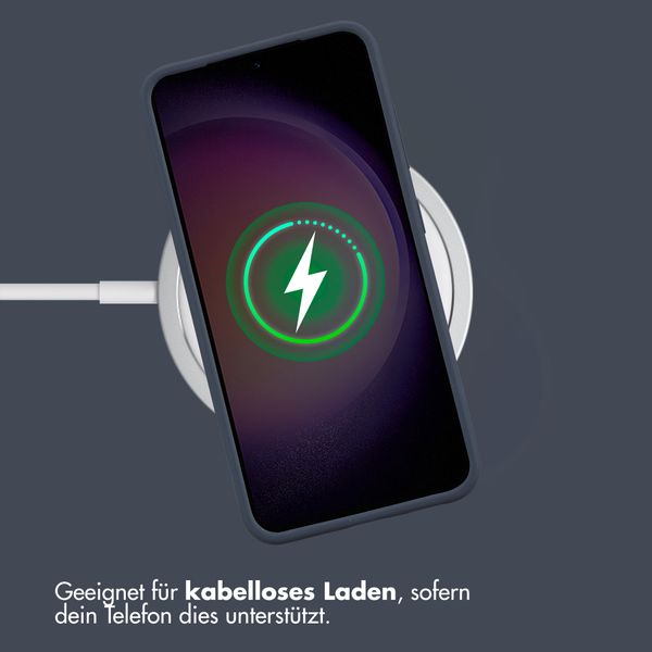 Accezz Liquid Silikoncase Samsung Galaxy S23 - Dunkelblau