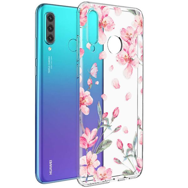 imoshion Design Hülle Huawei P30 Lite - Blume - Rosa