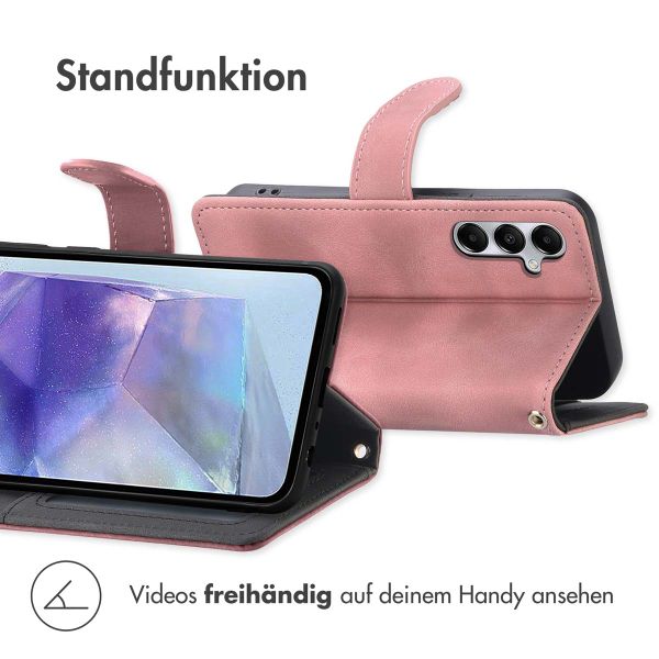 imoshion ﻿Klapphülle mit Kordel für das Samsung Galaxy A55 - Rosa