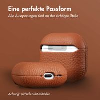 Accezz Echtes Leder Case AirPods 4 - Cognac